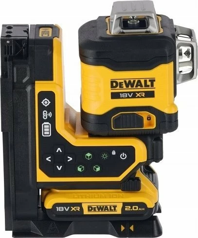 Laser linear Dewalt DCLE34035D1 18V 3x360° dritë e gjelbër, set 1x2.0Ah