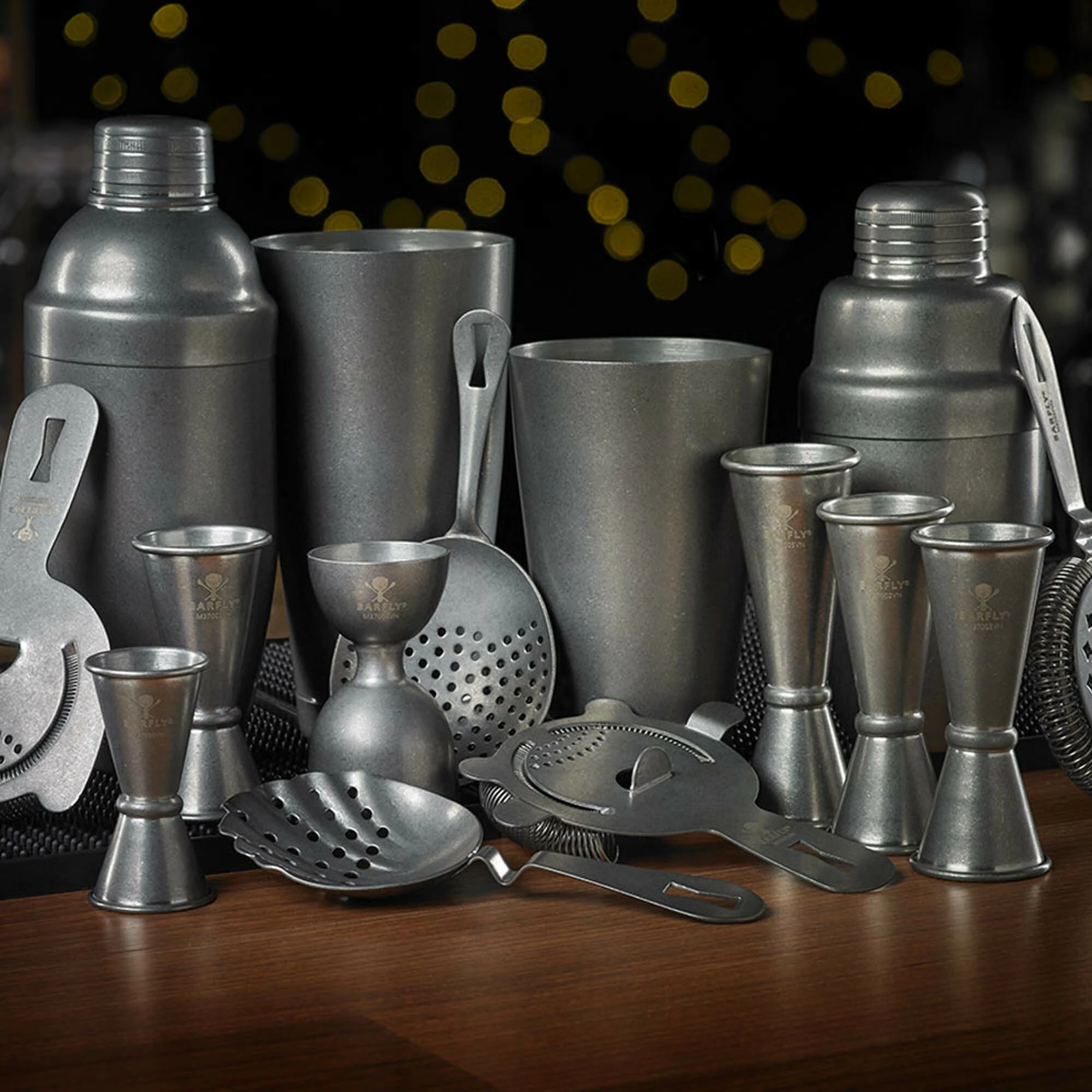 Jigger matës koktejesh, BarFly M37098VN, 25/50 ml, çelik inox 18/8, buzë e drejtë, silver matt