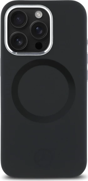 Mbështjellës Mercedes Silicone MagSafe për iPhone 16 Pro Max, Zi