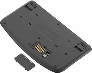 Tastierë wireless ergonomike Logitech Wave Keys, Logi Bolt/Bluetooth, SLO engraving, e zezë