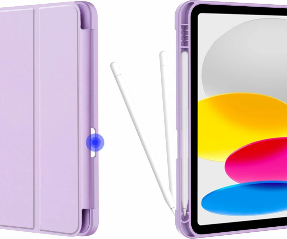 Mbështjellës Tech-Protect SC Pen për iPad 10.9" (2022), silikon, vjollcë