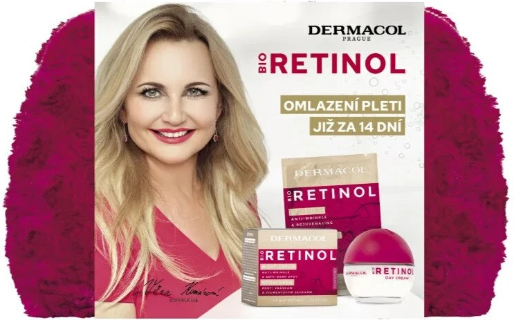 Set për kujdes të lëkurës Dermacol Bio Retinol për femra, 3 copë