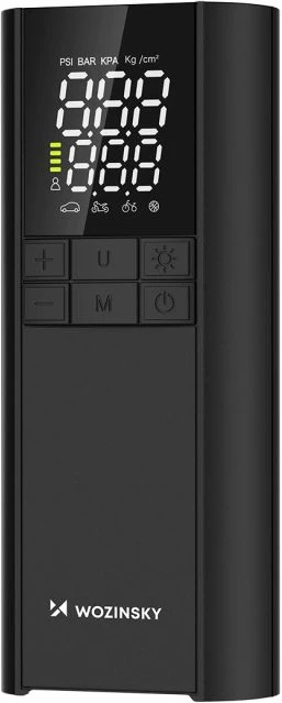 Kompresor elektrik, power bank dhe elektrik dore Wozinsky WPEP-8000, i zi
