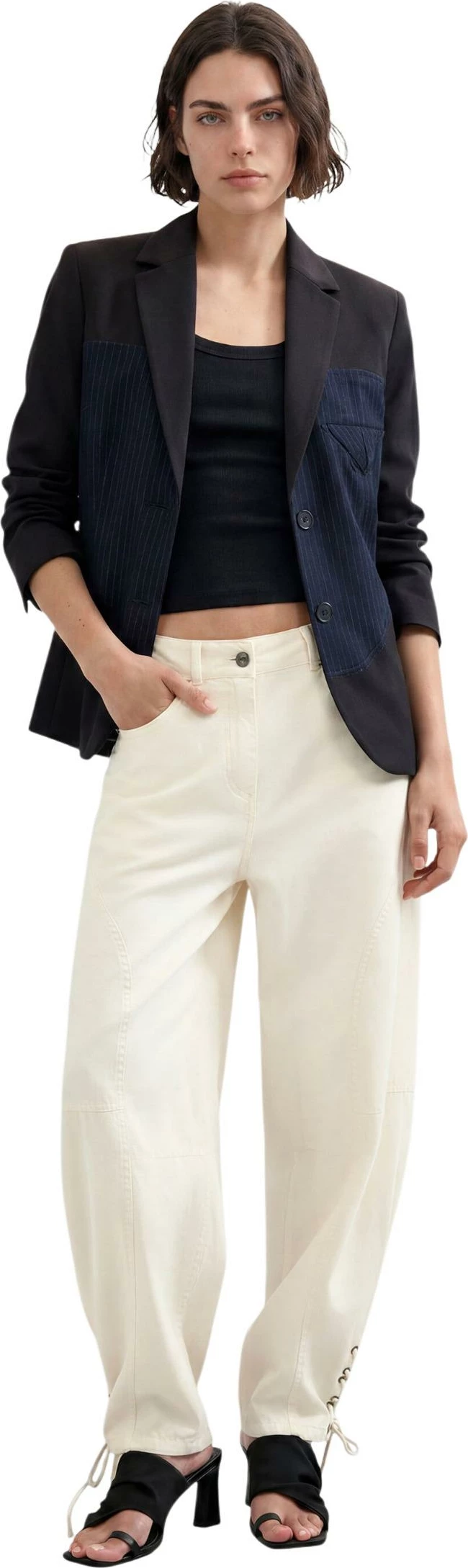 Blazer për femra Desigual AME_WAVE_DIPLO 26WWEW13, blu [Madhësia: L]