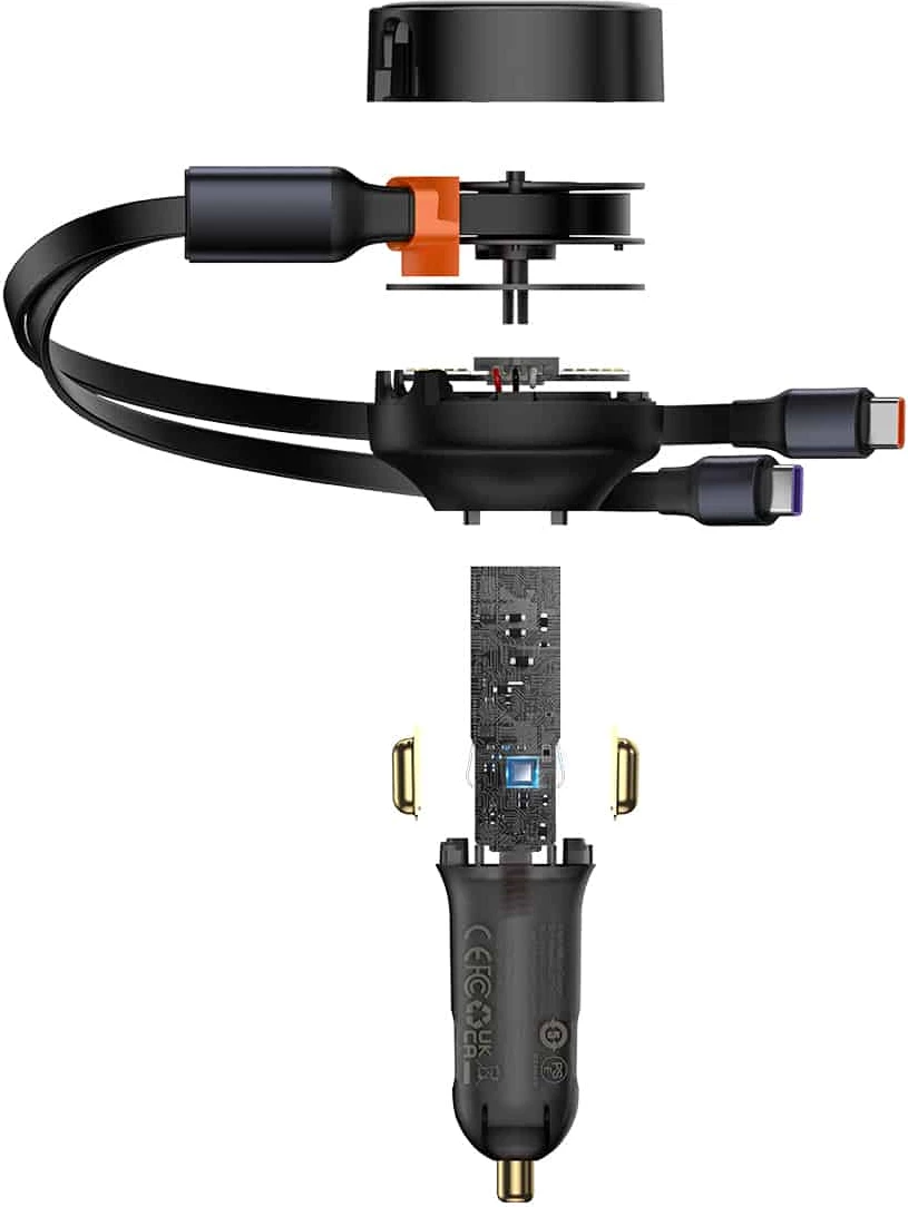 Karikues veture Baseus Enjoyment, 33W, 2x USB-C (male), i zi