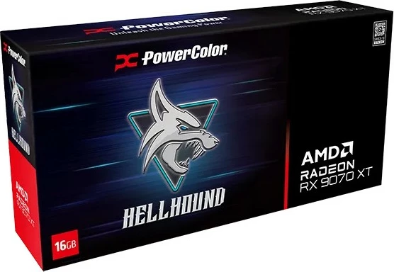 Kartelë grafike PowerColor Hellhound Radeon RX 9070 XT, 16GB GDDR6, PCI Express 5.0, e zezë