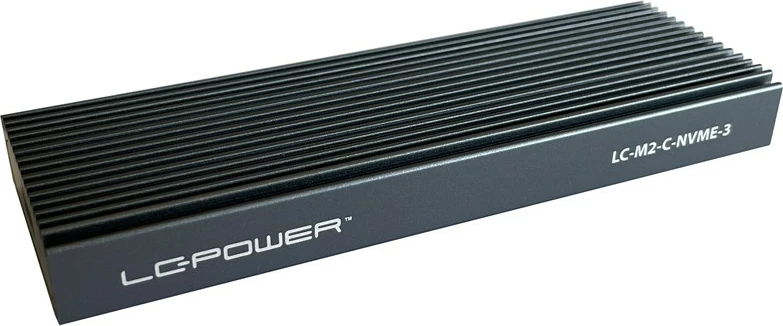 Kasë LC-Power LC-M2-C-NVME-3 për SSD M.2, USB Type-C, e zezë