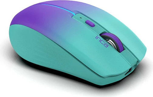 Maus Inca IWM-511RM, wireless & Bluetooth, 1600 DPI, 6D, blu/vjollcë
