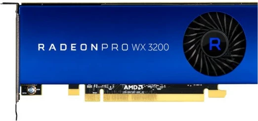 Kartelë grafike AMD Radeon Pro WX 3200, 4 GB, GDDR5, PCI Express x16 3.0, ngjyrë blu