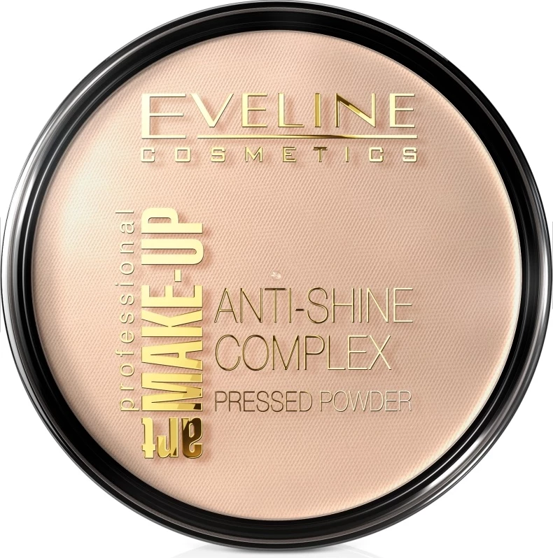 Pudër kompakte Eveline Cosmetics Art Make-Up Anti-Shine Complex 31 Transparent 14g