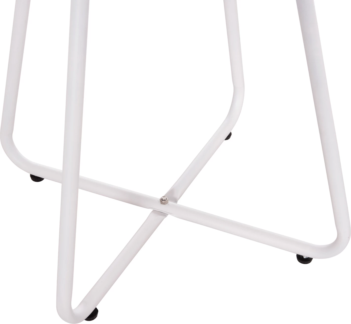 Tavolinë anësore e rrumbullakët SAMMON FH6271.02 metalike, ngjyrë e bardhë, Φ45x50Hcm