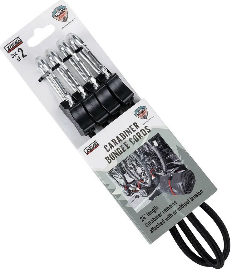 Mbijetesë Dhe Kampim Fosco Industries Carabiner bungee cords 24 inch