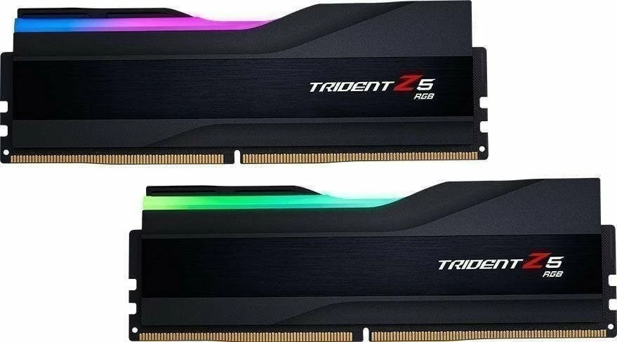 RAM Memorje G.Skill Trident Z5 RGB F5-6000J3636F32GX2-TZ5RK 64GB (2x32GB) DDR5 6000MHz CL36 UDIMM, e zezë, set