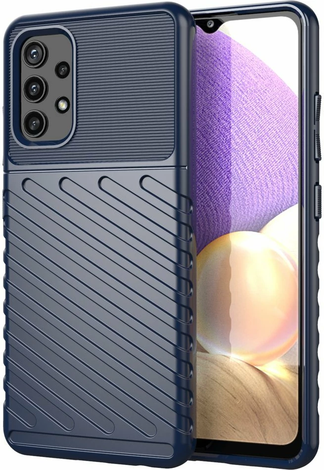 Mbështjellës Hurtel Thunder Case për Samsung Galaxy A32 5G, TPU, Kaltër