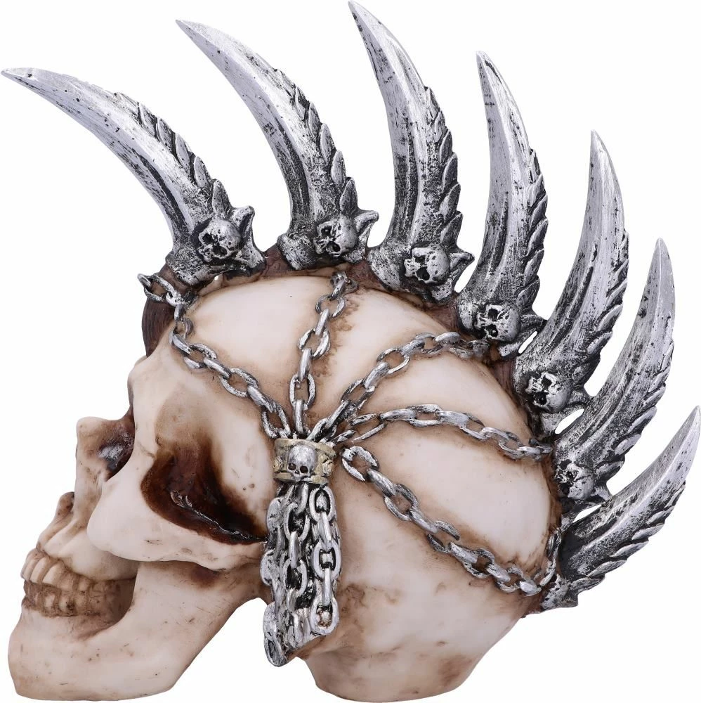 Figurinë Nemesis Now Chain Blade, rrëshirë e pikturuar me dorë, bezhë/argjend
