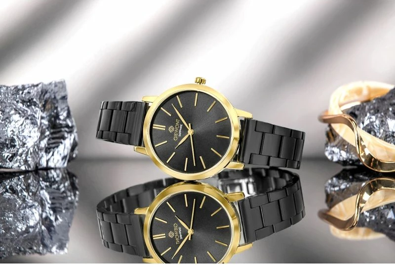 Orë dore femrash Giewont GW2360-B4, gold black, set