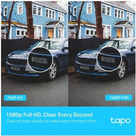 Kamerë sigurie TP-LINK Tapo C500, 1080p FHD, 360° Pan/Tilt, Wi‑Fi 2.4GHz, IP65, night vision 30m, microSD deri 512GB, bardhë/zezë