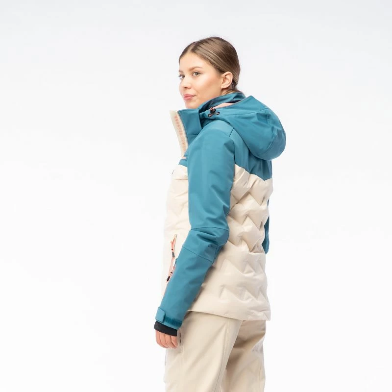 Jakne për femra Iguana, bezhë/kaltër