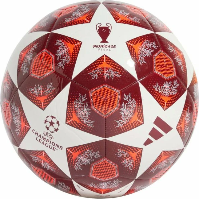 Top futbolli adidas, i bardhë dhe i kuq [Madhësia: 5]