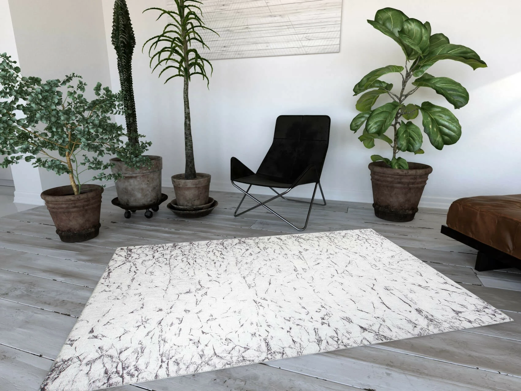 Qilim (210 x 310) Conceptum Hypnose, Ada Gönül Chenille - i bardhë AL 381