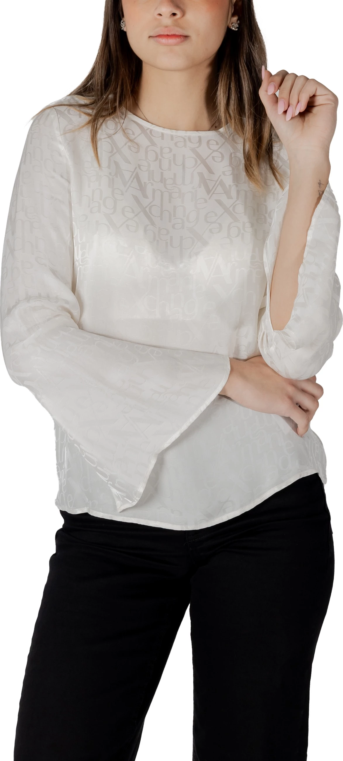 Bluzë për femra Armani Exchange XW000149 AF10842, krem [Madhësia: XS]