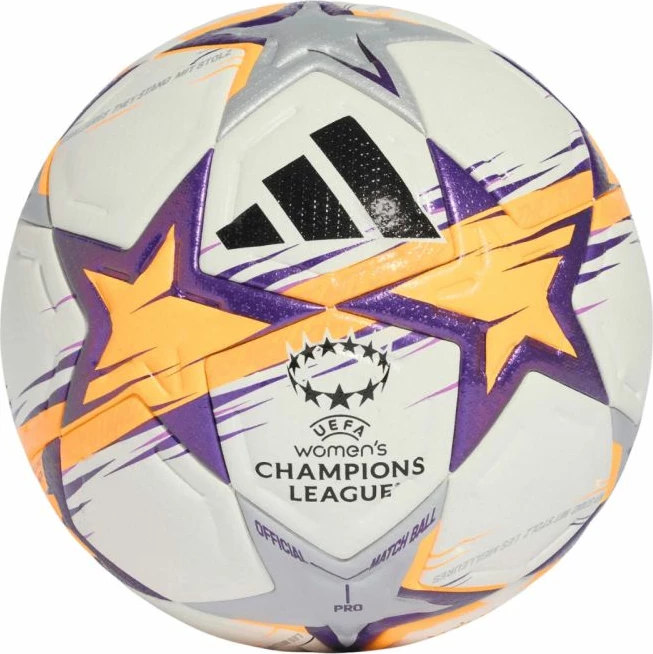 Top futbolli adidas UCL Womens Pro 26/27 League Stage KE5141, i bardhë/portokalli/vjollcë