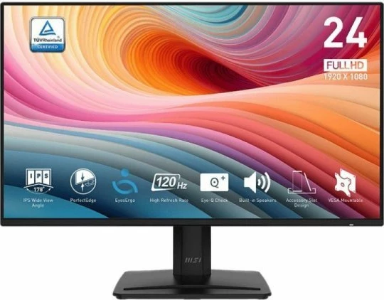 Monitor MSI PRO MP242A E2 23.8" Full HD IPS 120Hz 1ms, HDMI/DP/VGA, i zi