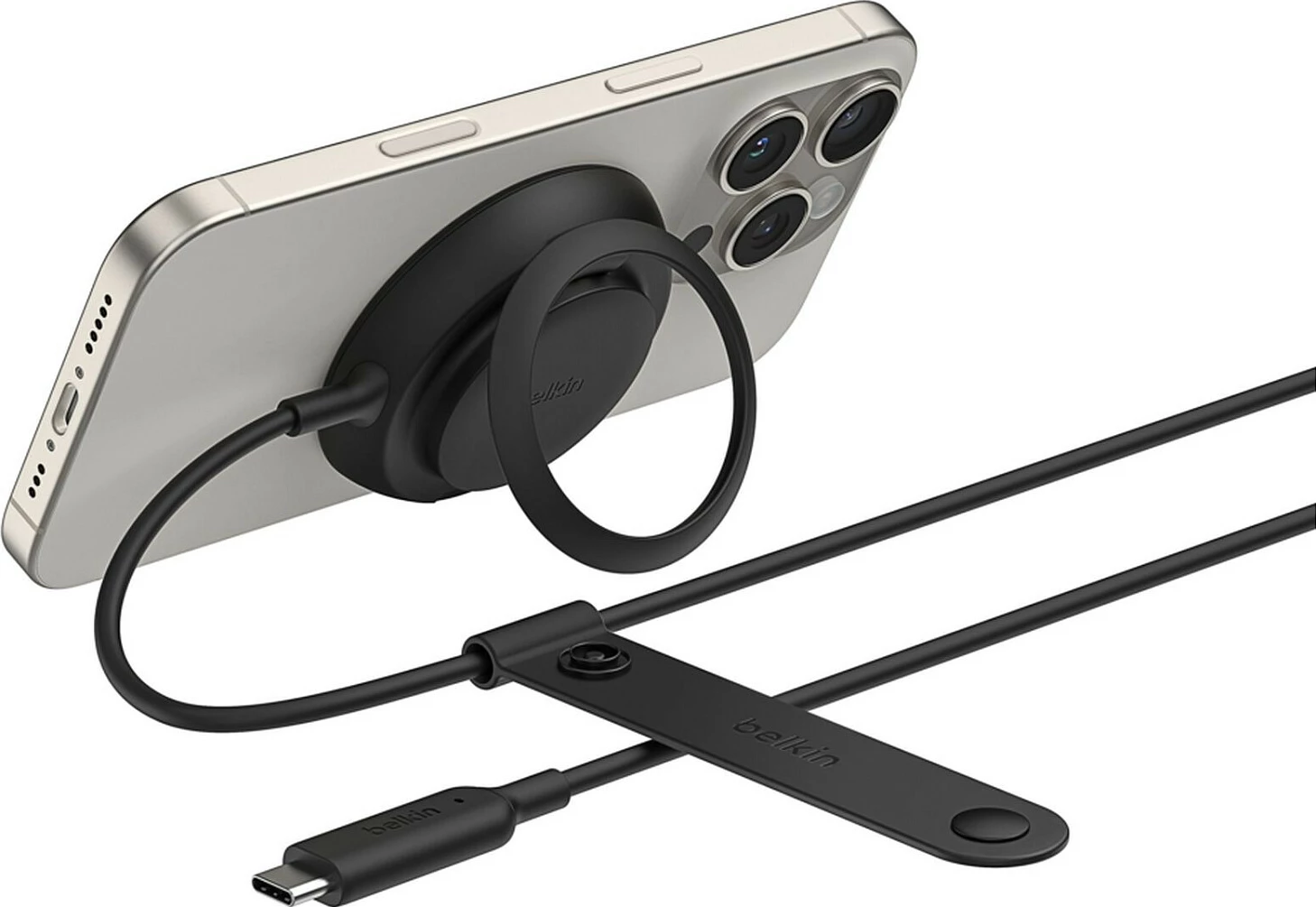Karikues wireless Belkin WIA014HQBK, Qi2/MagSafe 25W, USB-C, kabllo 2m, i zi