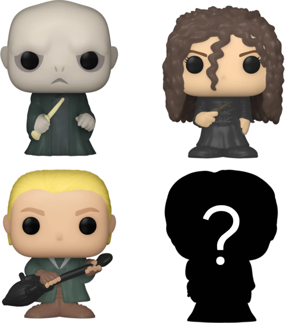 Figurinë koleksionuese Funko Bitty Pop! Harry Potter - Lord Voldemort, 2.5 cm, set 4 copë