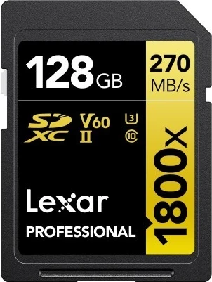 Kartë e memories Lexar SDXC 128GB Professional 1800x UHS-II U3