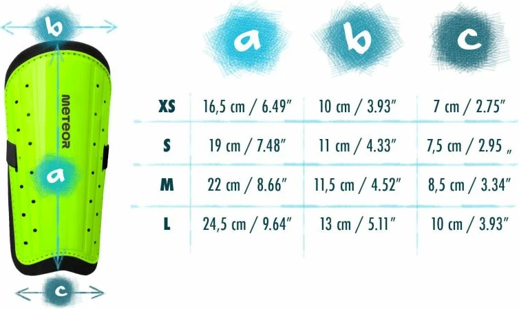 Mbrojtëse kërcinjsh Meteor S, të bardha [Madhësia: Standarde]