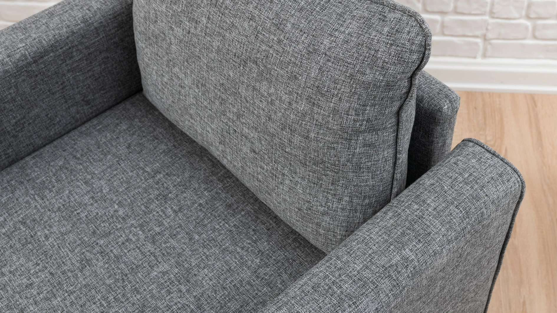 Fotel njëvendëshe Atelier del Sofa, Bella, ngjyrë gri