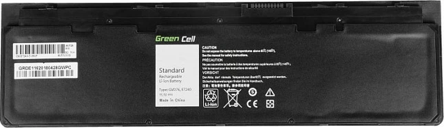 Bateri laptop Green Cell për Dell Latitude E7240/E7250, 2600mAh, 11.4V, Li-Ion, e zezë