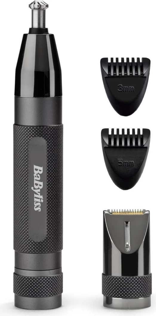 Makinë rroje BaByliss E111E me bateri AA, set me 3 koka, e zezë