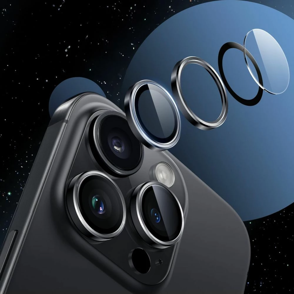 Mbrojtës kamere Tech-Protect Camring Fit+ për Samsung Galaxy A36 / A56 5G, Zi