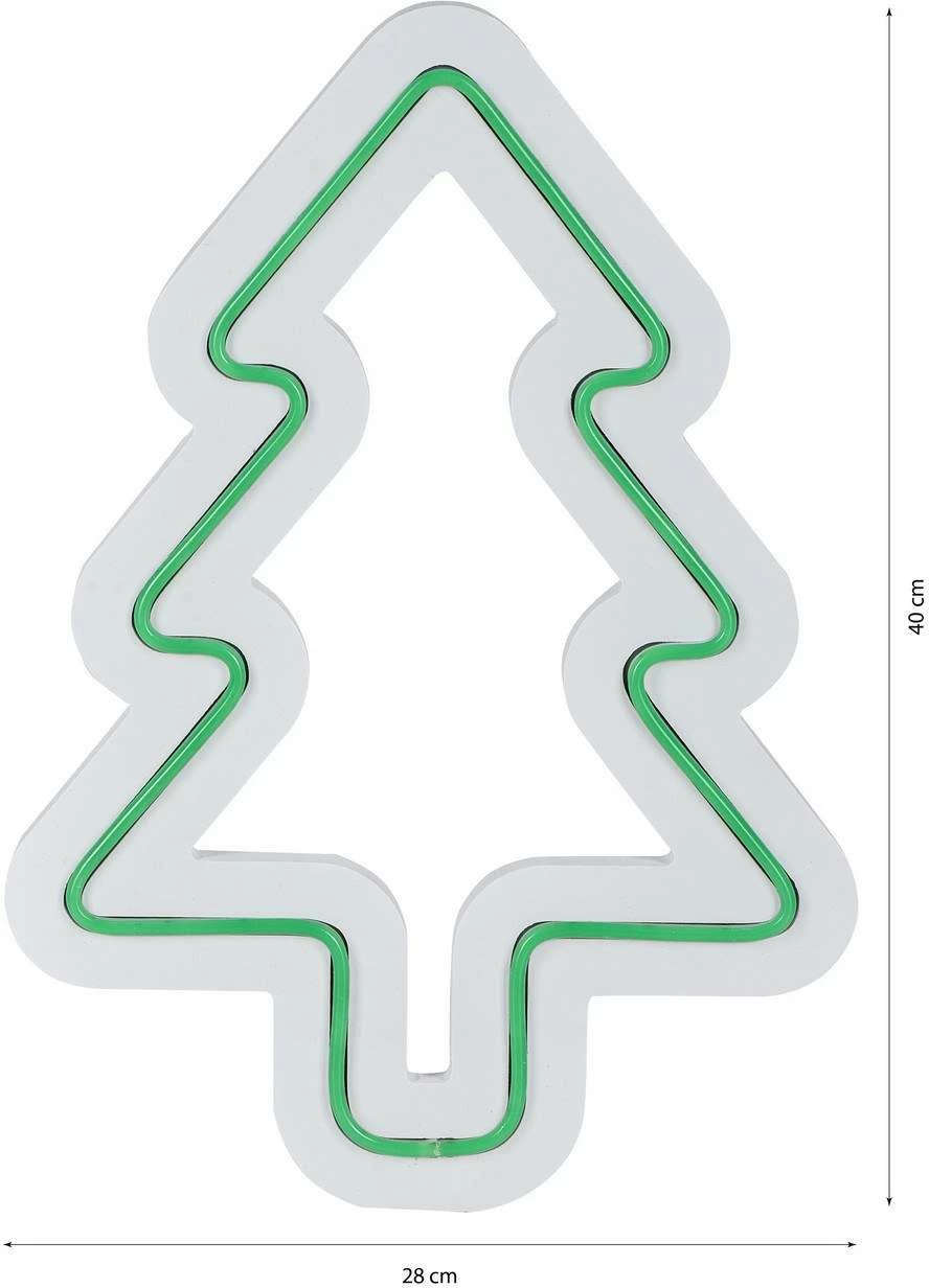 Dritë dekorative LED, plastikë, formë bredhi, ngjyrë e gjelbër, Wallity