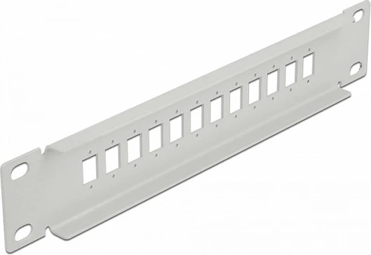 Patch panel fiber optik DeLOCK 10", 12 porta, SC Simplex/LC Duplex, 1U, gri