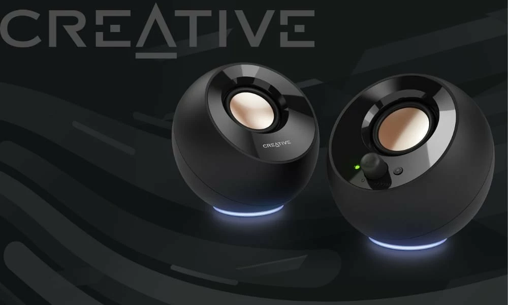 Altoparlantë për kompjuter Creative Pebble SE (51MF1725AA000) 2.0, RGB, 16 W RMS, USB-C/AUX, të zeza