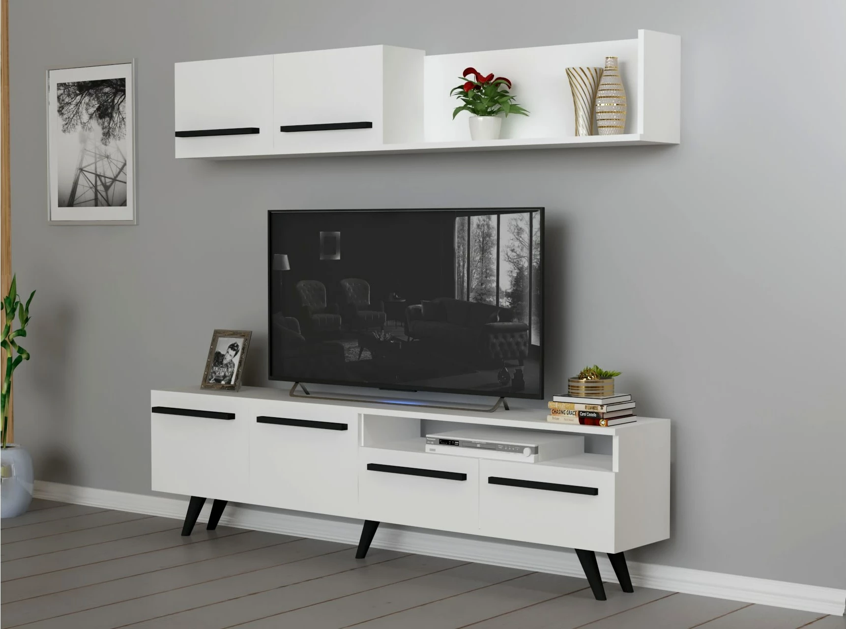 Njësi TV Hanah Home, Mono, e bardhë