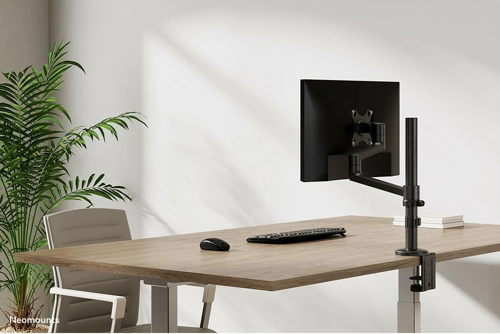 Krah monitori Neomounts DS60-425BL1, 17-27 inç, kapëse/gromet, 8 kg, e zezë