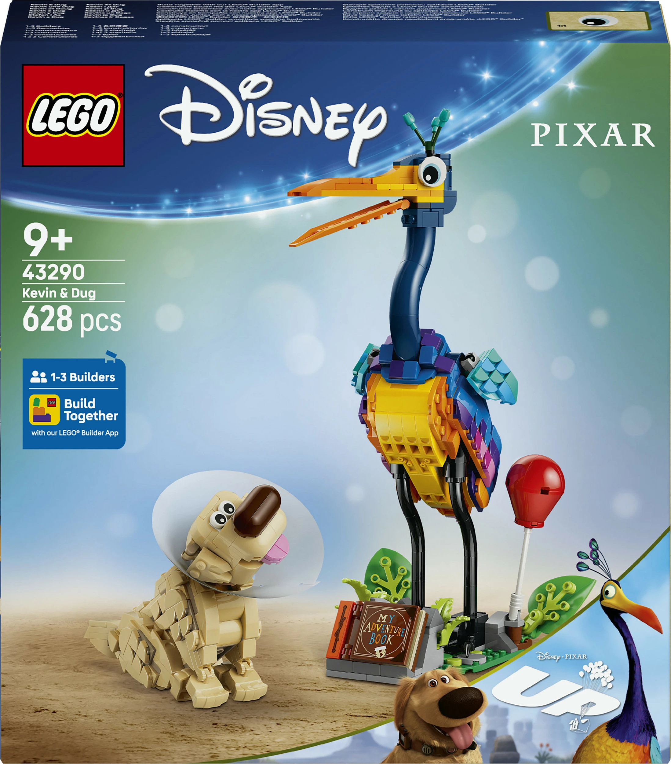 Set ndërtimi LEGO Disney Pixar Kevin & Dug 43290, 628 pjesë, 9+ vjeç, shumëngjyrësh