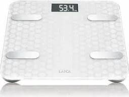 Peshore digjitale smart LAICA PS7011, Bluetooth, analizë përbërje trupi, 180 kg, e bardhë