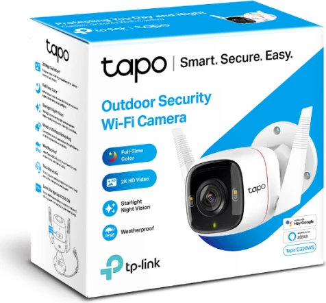 Kamerë sigurie Wi‑Fi për jashtë TP-LINK Tapo C320WS 2K QHD 4MP, bardhë/zezë 7