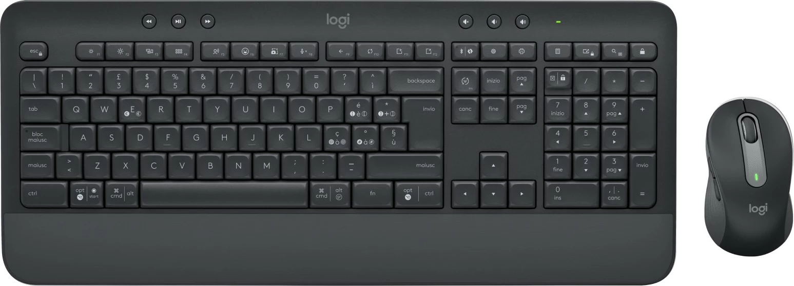 Tastierë Logitech Signature MK650 Combo, Wireless, Bluetooth, Membranë, QWERTY, Grafit, Maus përfshirë