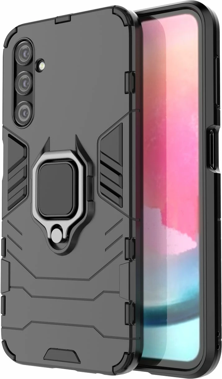 Mbështjellës Hurtel Ring Armor për Samsung Galaxy A24 4G, me unazë, i zi