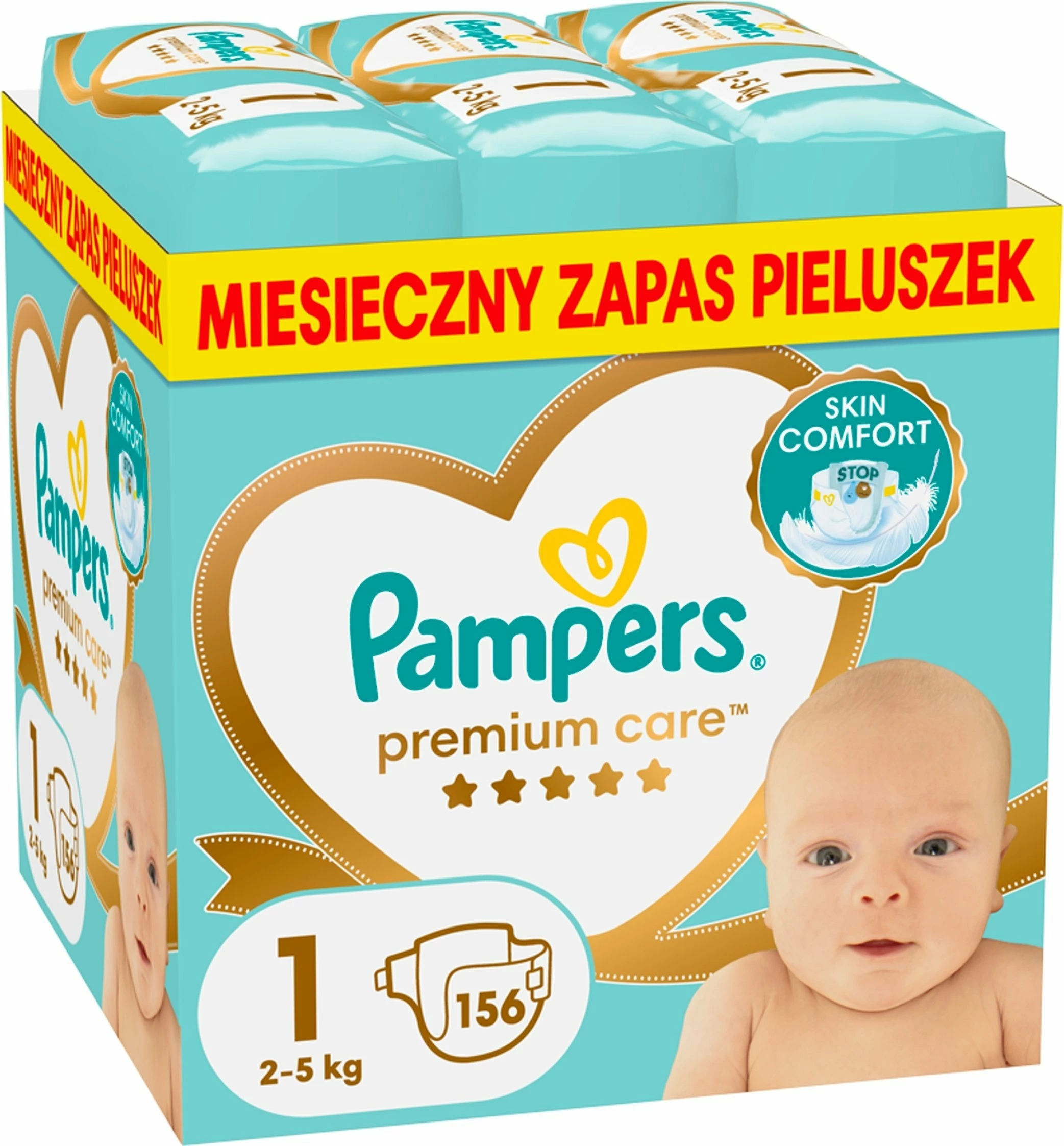 Pelenë Pampers Premium Care Nr.1 2-5 kg 156 copë