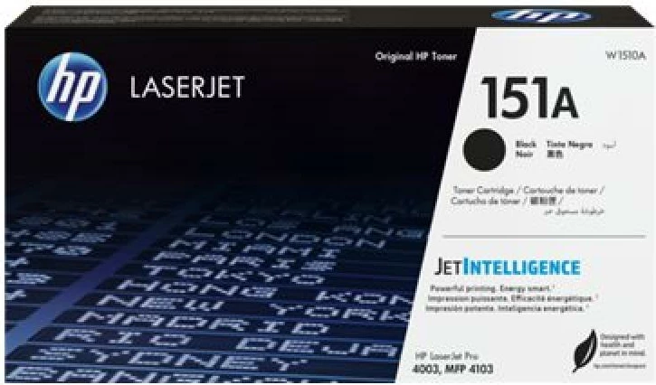 Toner HP 151A W1510A, rendiment 2400-4400 faqe, i zi