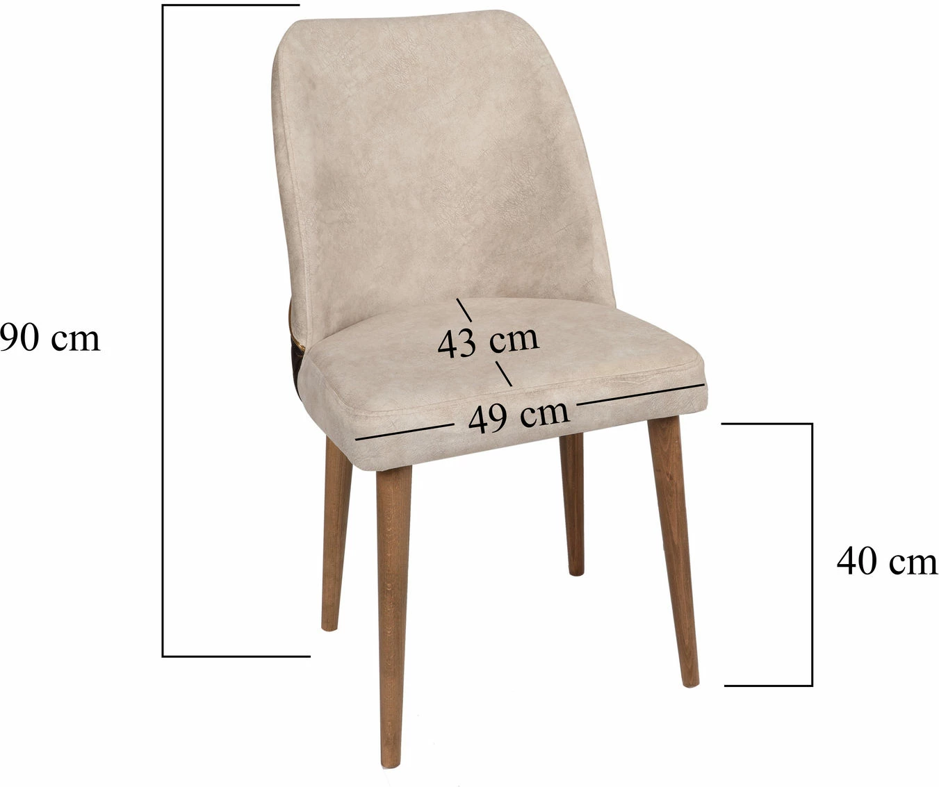Set karrigash (4 copë), Hanah Home, Nova 071 V4, krem dhe arre