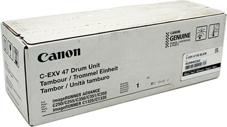Njësi drum Canon C-EXV 47 (8520B002AA), rendiment deri 24,000 faqe, origjinale, e zezë