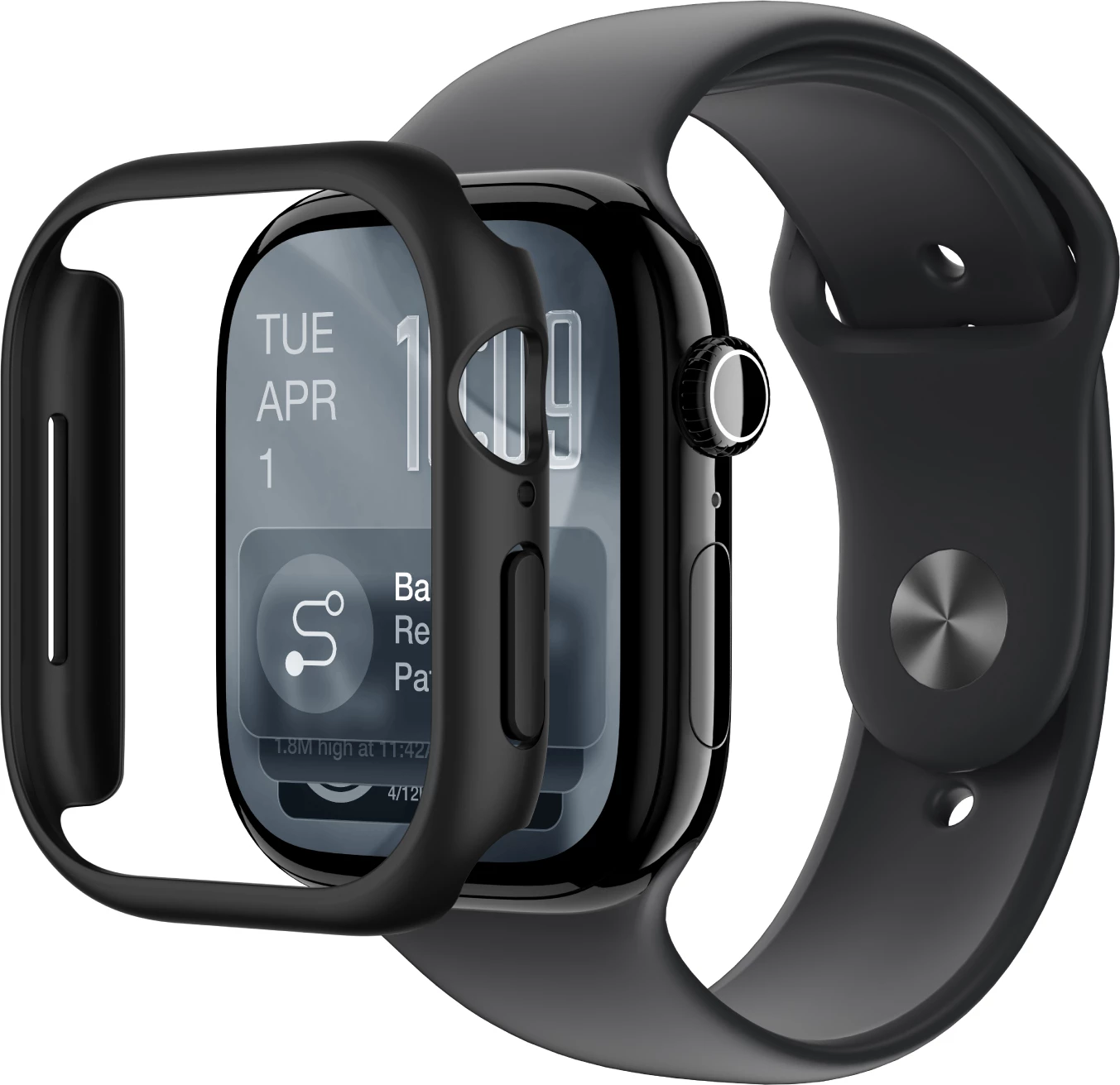 Mbështjellës smartwatch, AmazingThing Minimal, për Apple Watch Series 11 46mm, plastik, i zi